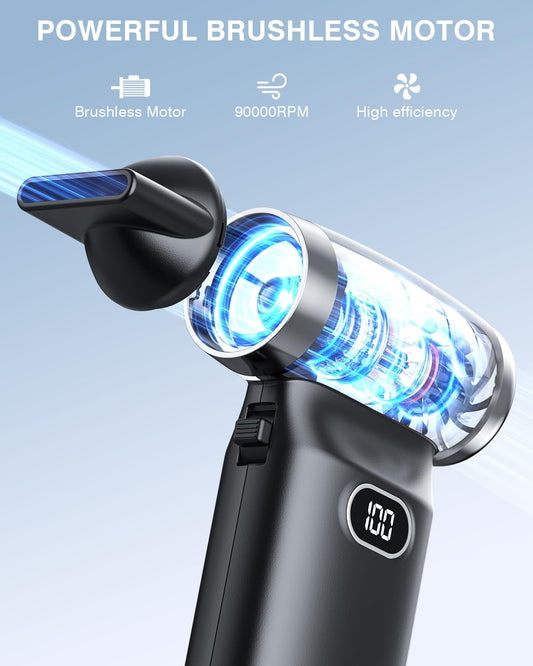 Compressed Air Duster Electric Blower Cordless Canned Air Substitute