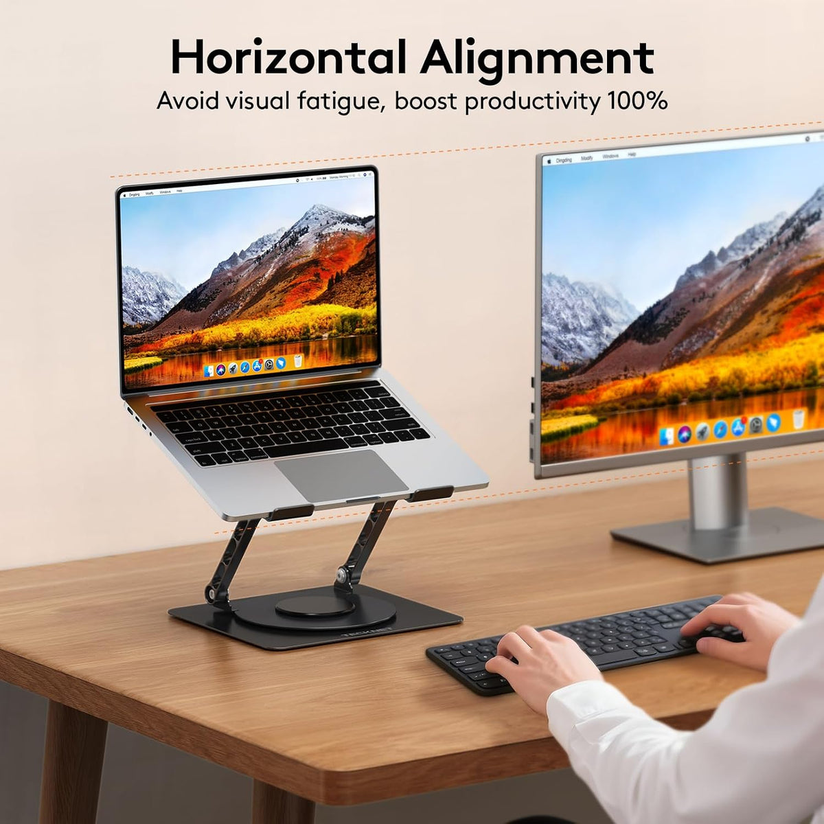 Laptop Stand for Desk, 360° Rotating Laptop Stand for 10-17" Laptop