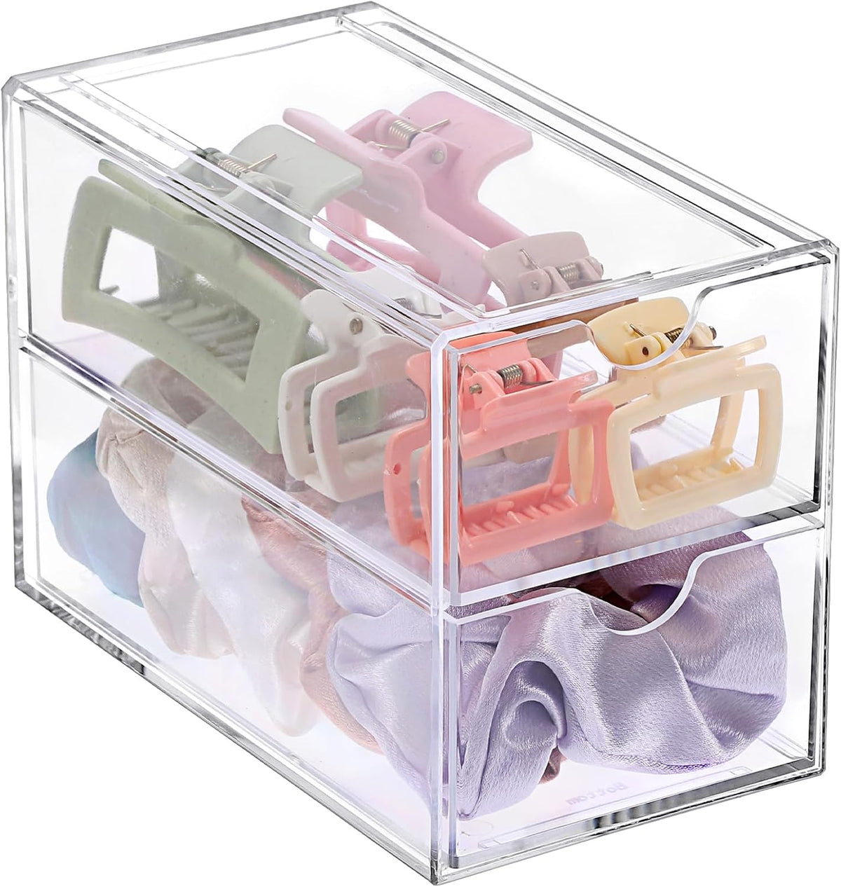 3 Drawers Acrylic Drawer Organizer 3-Tier Clear Desktop Organizer