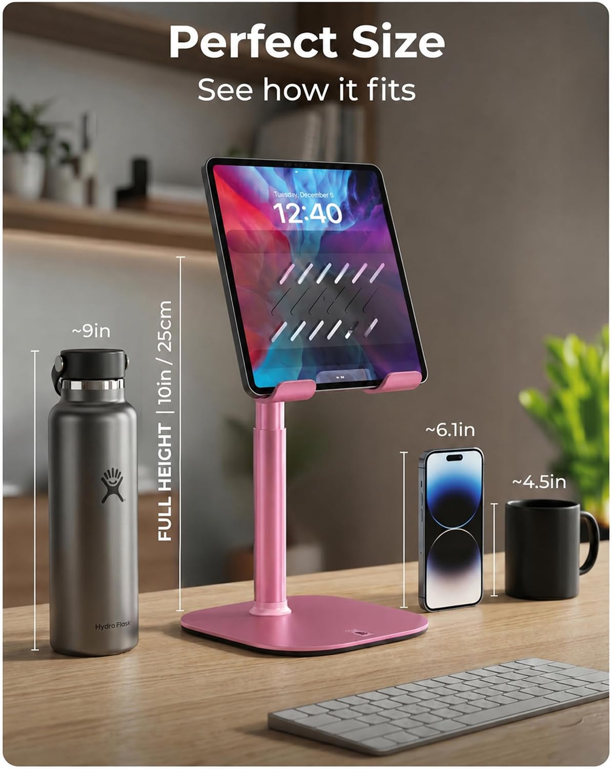 COOPER TabHolder Tablet Holder, iPad Stand for Desk, Portable Monitor Stand