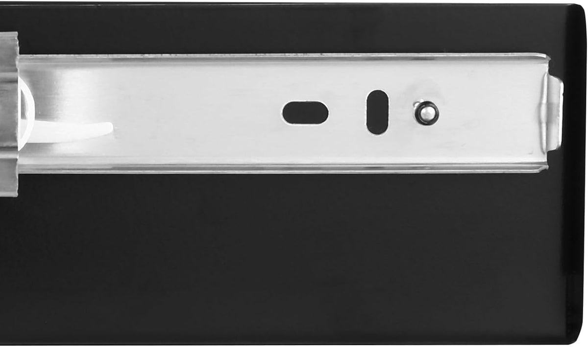 Under Desk Drawer Slide Out, 33inch Under Desk Mounted Pull-out Drawer Attachment, Hidden Under Counter Drawers for office Home Sit Stand Workstation, Black