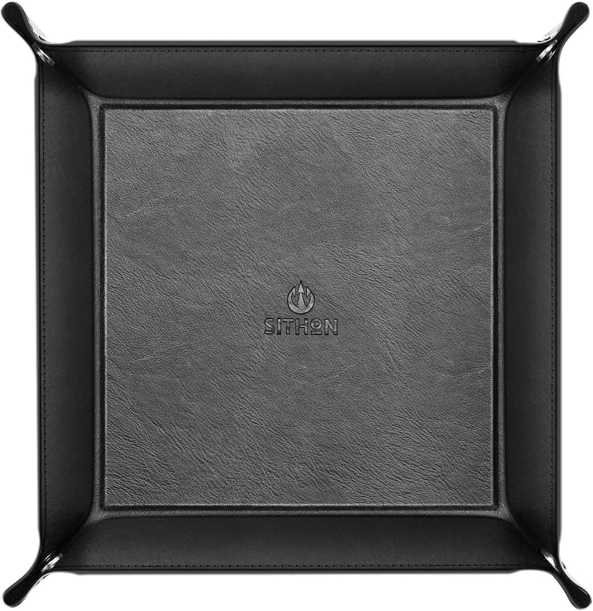 Valet Tray Desktop Storage Organizer PU Leather Catchall Tray
