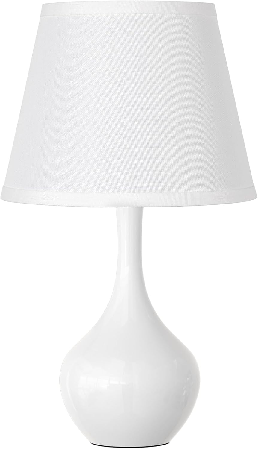 Seealle Touch Table Lamp for Bedroom, 3-Way Dimmable Small Bedside Lamps for Night Stands with Wires, Wood-Paint Desk Lamp for Kids Room, Office, Living Room, End Table(LED Bulb Included)