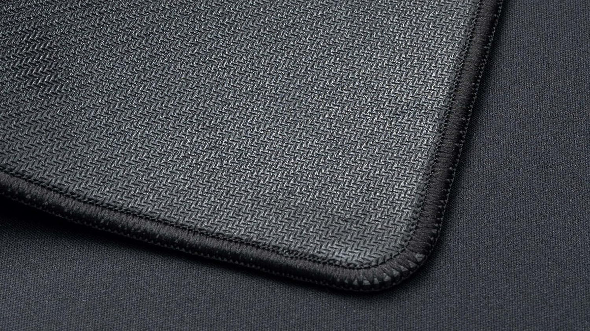XL Gaming Mouse Pad Desk Mat, 35.4" × 15.7", Soft Micro-Weave Surface, Non-Slip Rubber Base, Anti-Fray Stitched Edges, Extended Large Mousepad for Gaming & Office – Black