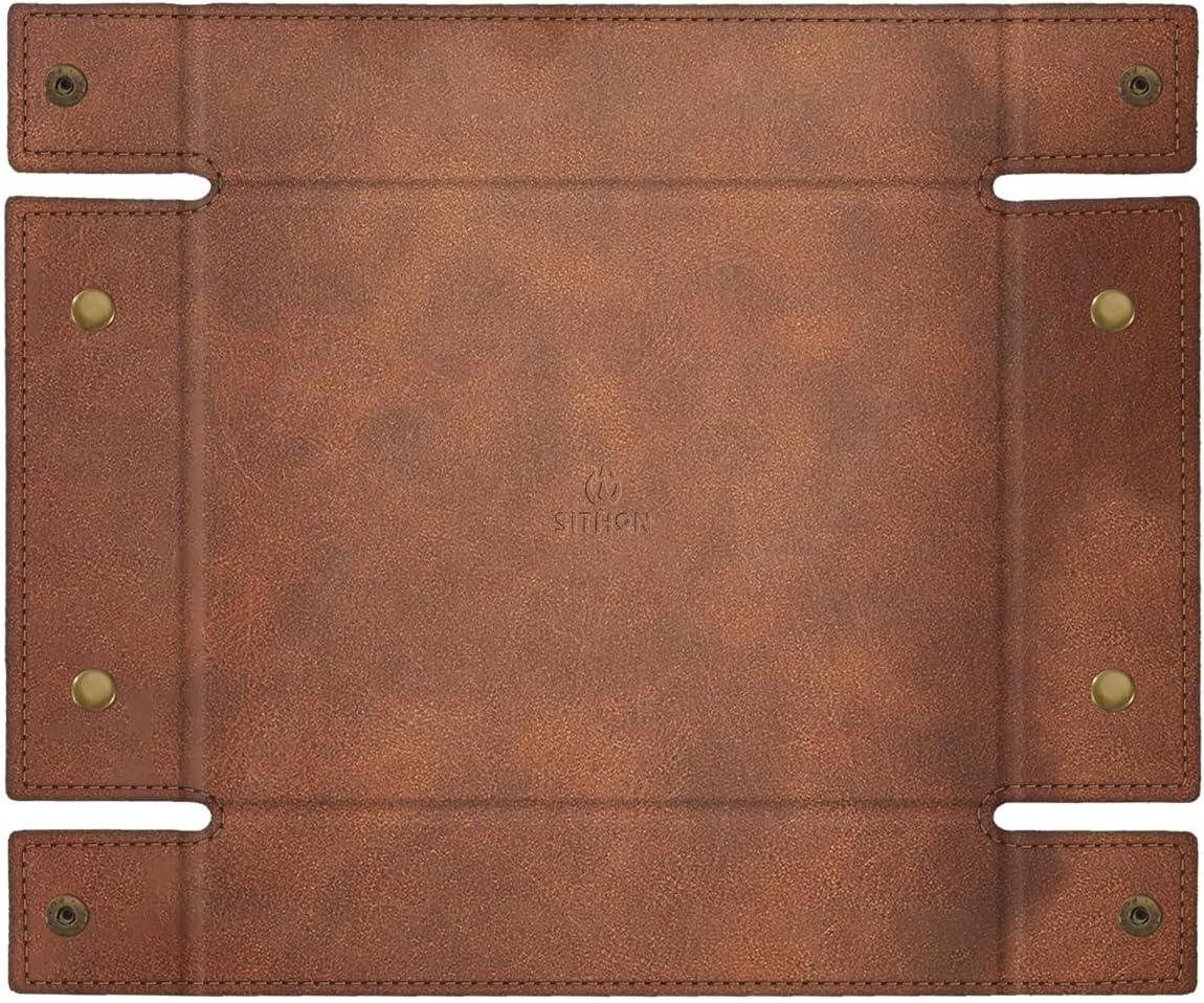 Valet Tray for Men Premium PU Leather Catchall Tray