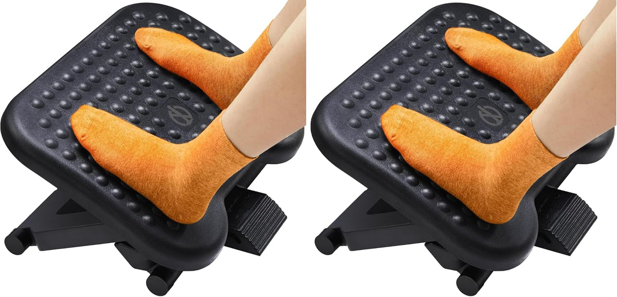 Adjustable Footrest Under Desk with 3 Height Settings
