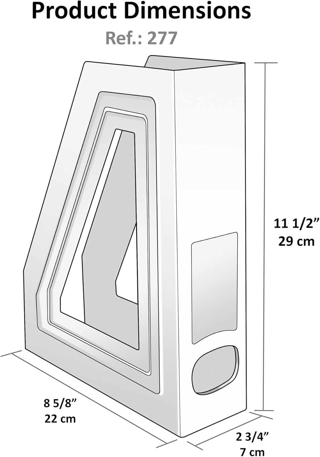 Acrimet Magazine File Holder, Vertical Desk Organizer, Solid Green, 2 Pack | Durable Plastic, Office & Home Use, Rack Design for Folders and Mail, Space-Saving Storage