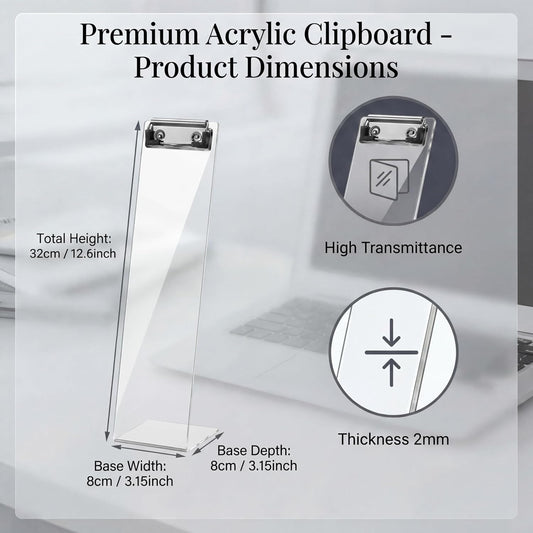 4 Pcs Monitor Memo Boards for Computer, Acrylic Multifunction Screen Message Reminder, Transparent Computer Sticky Note Holder, Creative Office Desk Accessories for Desktop Home