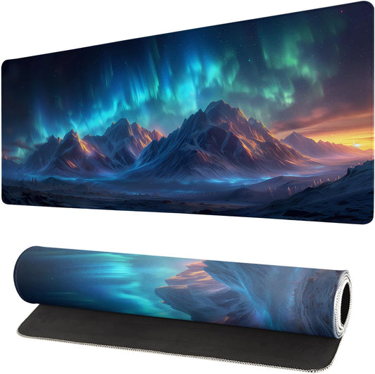 Japanese Mouse Pad, Large Japanese Desk Mat, XL Anime Gaming Keyboard Mat, Non-Slip Rubber Base, Big Extended Desk Protector for Home Office, 31.5”x11.8”