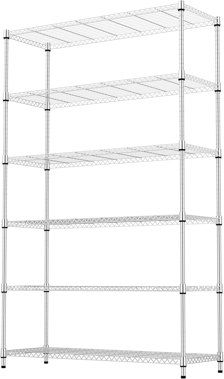 M MZG 450 lbs Steel Storage Shelving 3-Tier Utility Shelving Unit Steel Organizer Wire Rack for Home,Kitchen,Office (11.8" D x 17.7" W x 26.3" H) - Colors B
