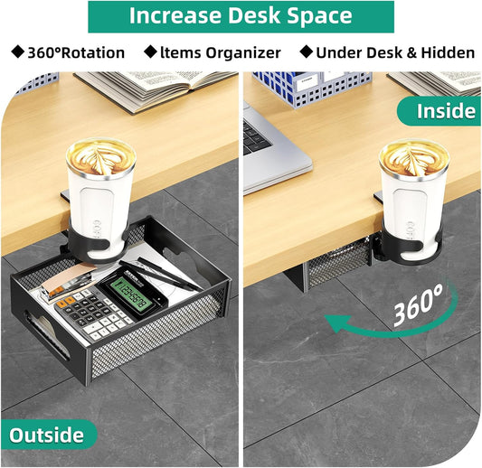 Desk Cup Holder with Drawer Organizer