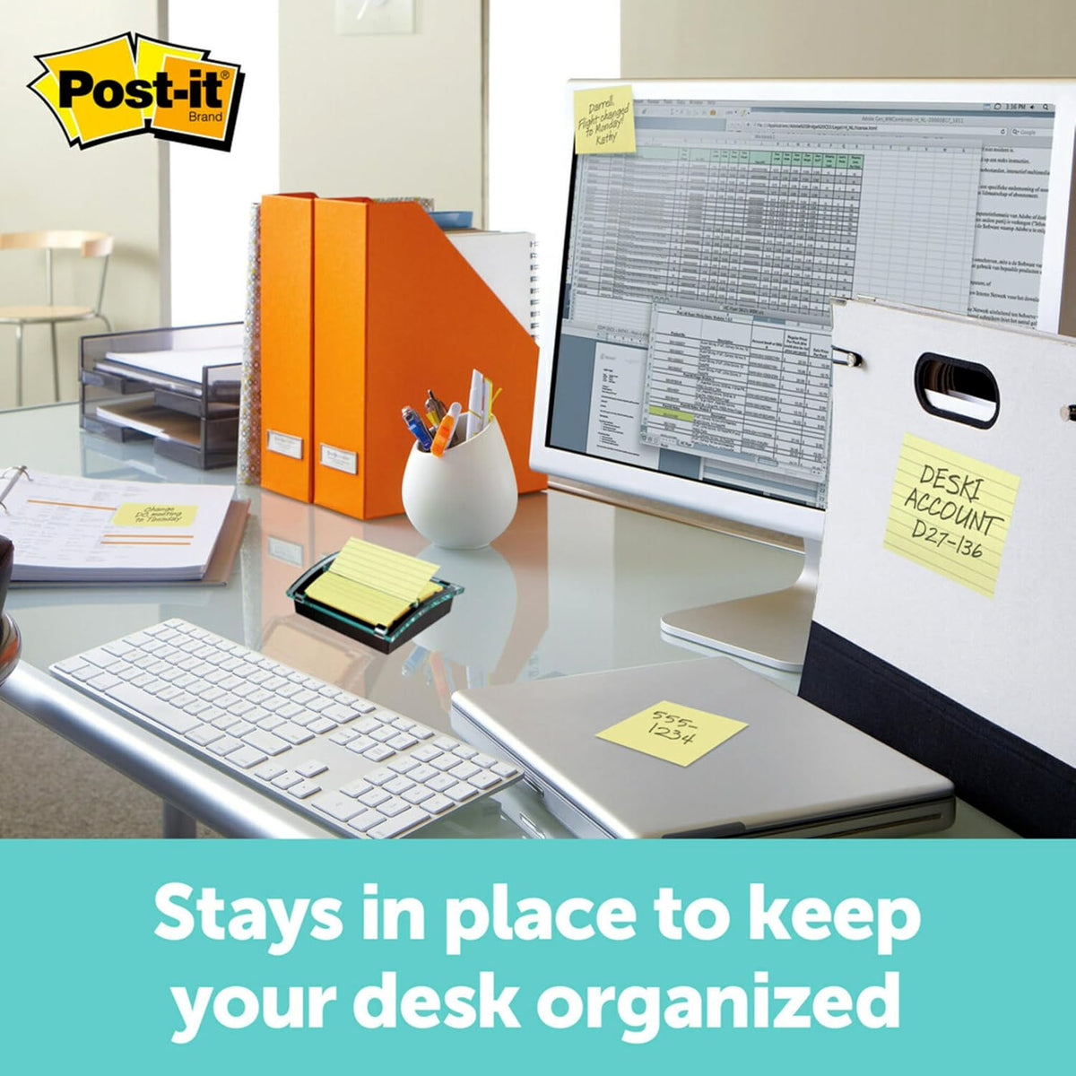 Note Dispenser, Black Base, 1 Dispenser, 1 Pad, 50 Sheets/Pad