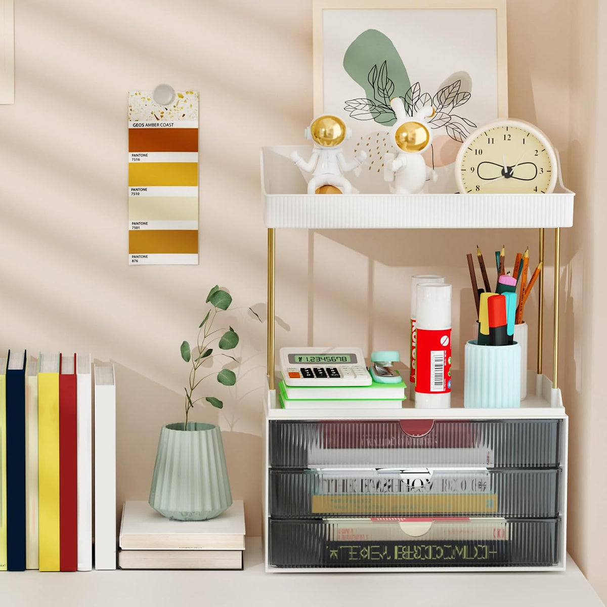 Arcylic 5-Tier Makeup & Skincare Organizer for Vanity, Bath