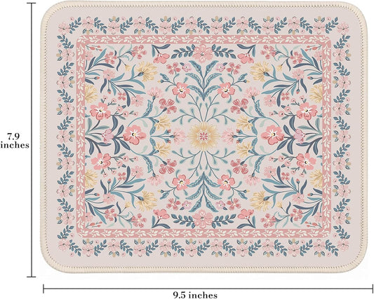 iCasso Desk Mat for Keyboard and Mouse, Large Mouse Pad, Desk Pad Mat, Anti-Slip Big Mousepad with Stitched Edges for Computer Desktop(Deep Green)