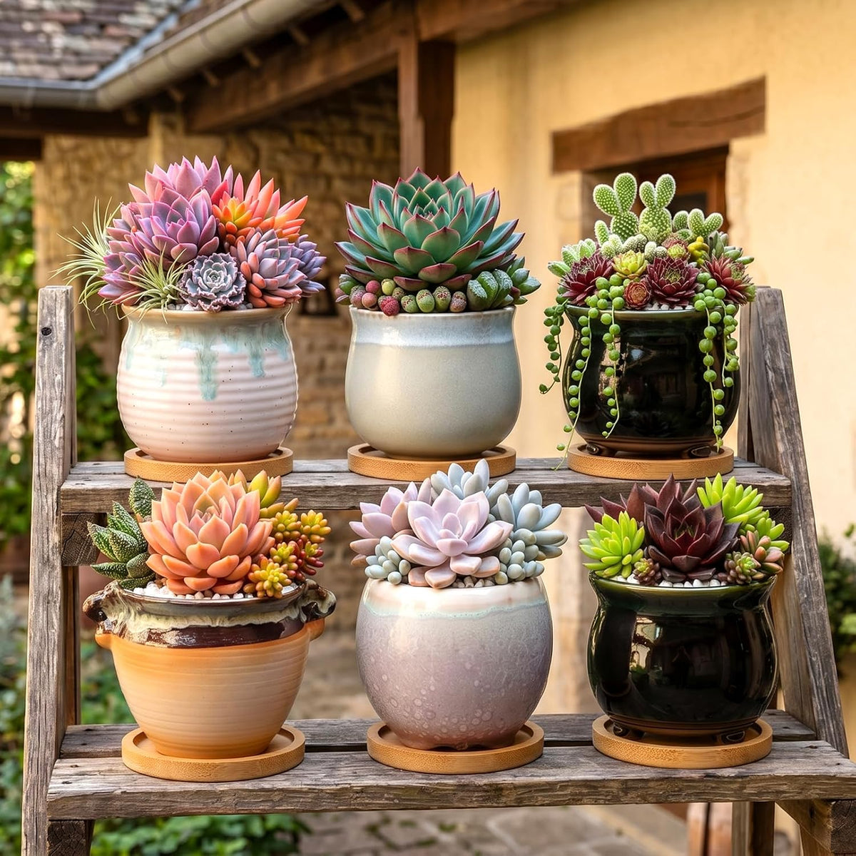 2.1 Inch Ceramic Small Succulent Pot,Plant Pots,Mini Flower Pots