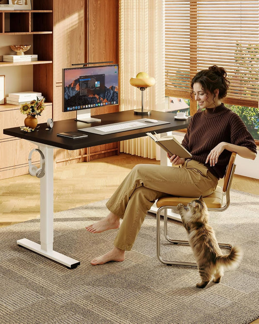 EN1 48"x24" One-Piece Standing Desk, White
