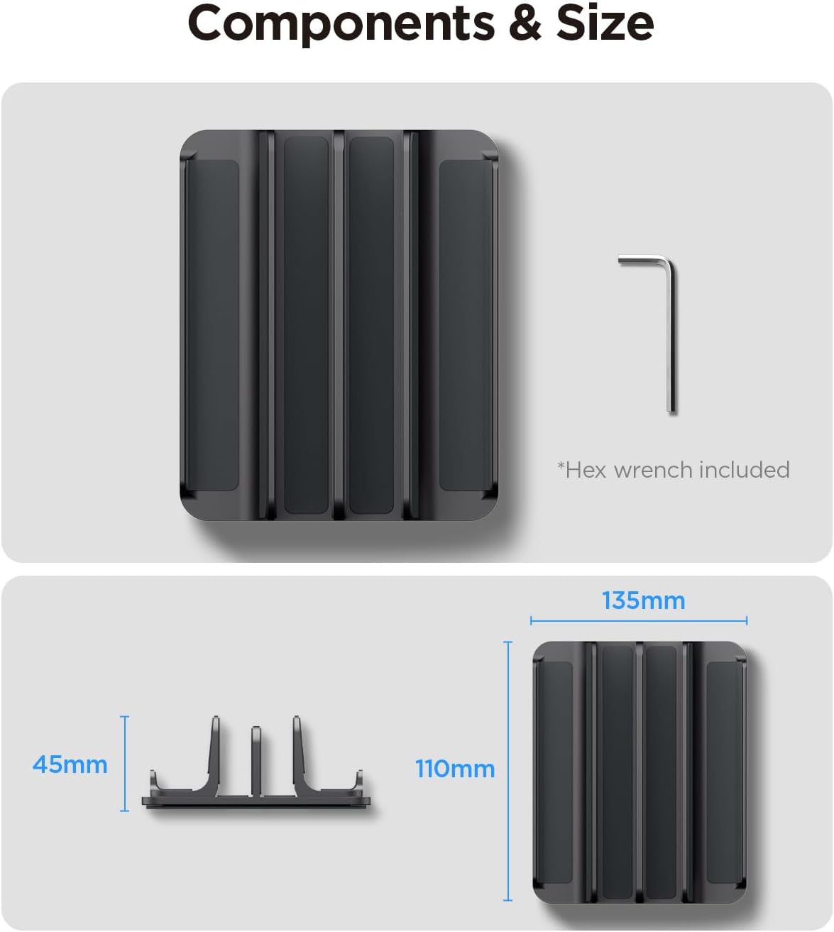 Vertical Laptop Stand Holder for Desk