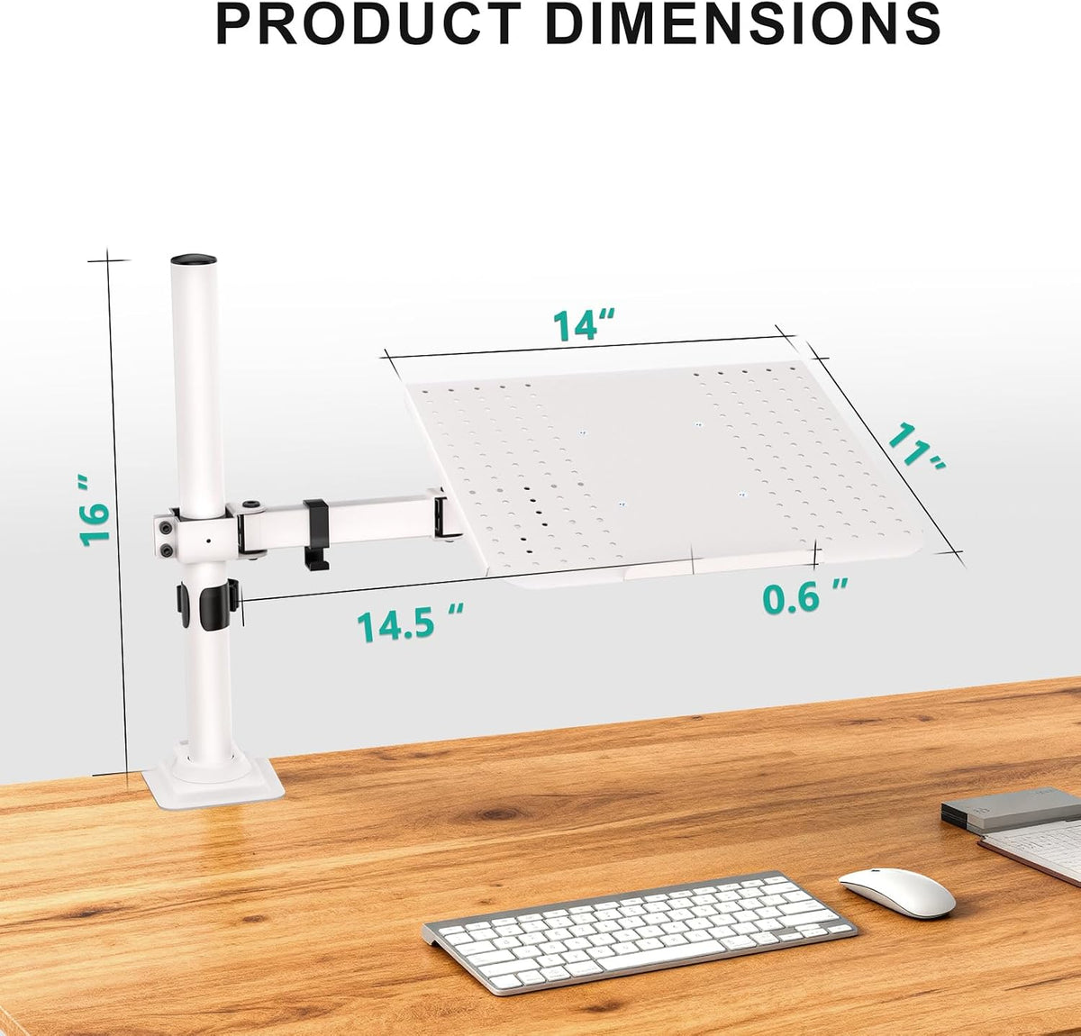 Adjustable Laptop Desk Mount for 17 inch Notebook or 32 inch Screen