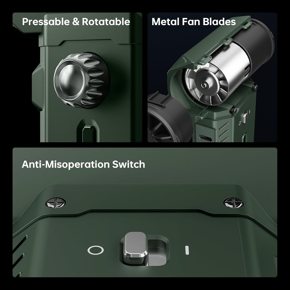 Compressed Air Duster & Vacuum 2-in-1, Electric Air Blower