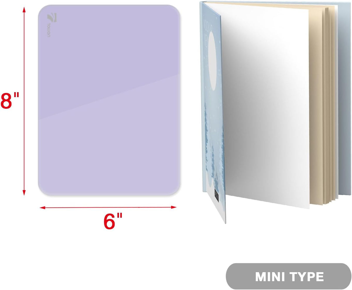 Small Glass Desktop Whiteboard Dry-Erase, Mini Pure Glass Whiteboard Stand