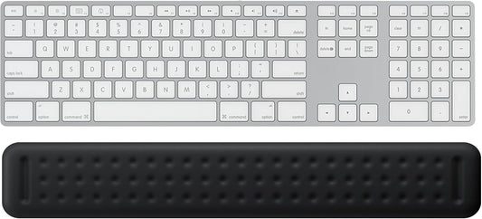Keyboard Wrist Rest - 17 3/8 in Wrist Rest for Computer and Laptop with Massage Dots, Memory Foam Wrist Pad for Keyboard with Non-Slip PU Base for Ergonomic Wrist Support.