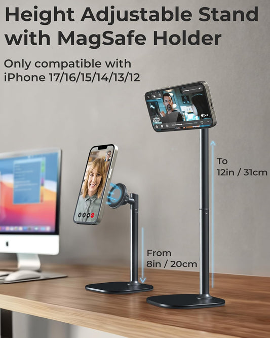COOPER MagStand Magnetic Phone Stand for Desk, MagSafe Tripod, iPhone 17