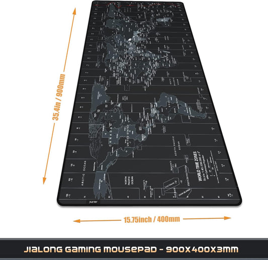 Large Gaming Mouse Pad, Extended XXL Desk Mat 35.4×15.7 Inches Map
