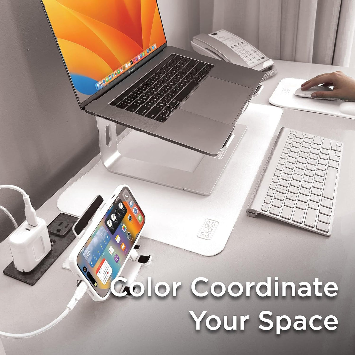 Faux Leather Desk Mat for Keyboard & Mouse