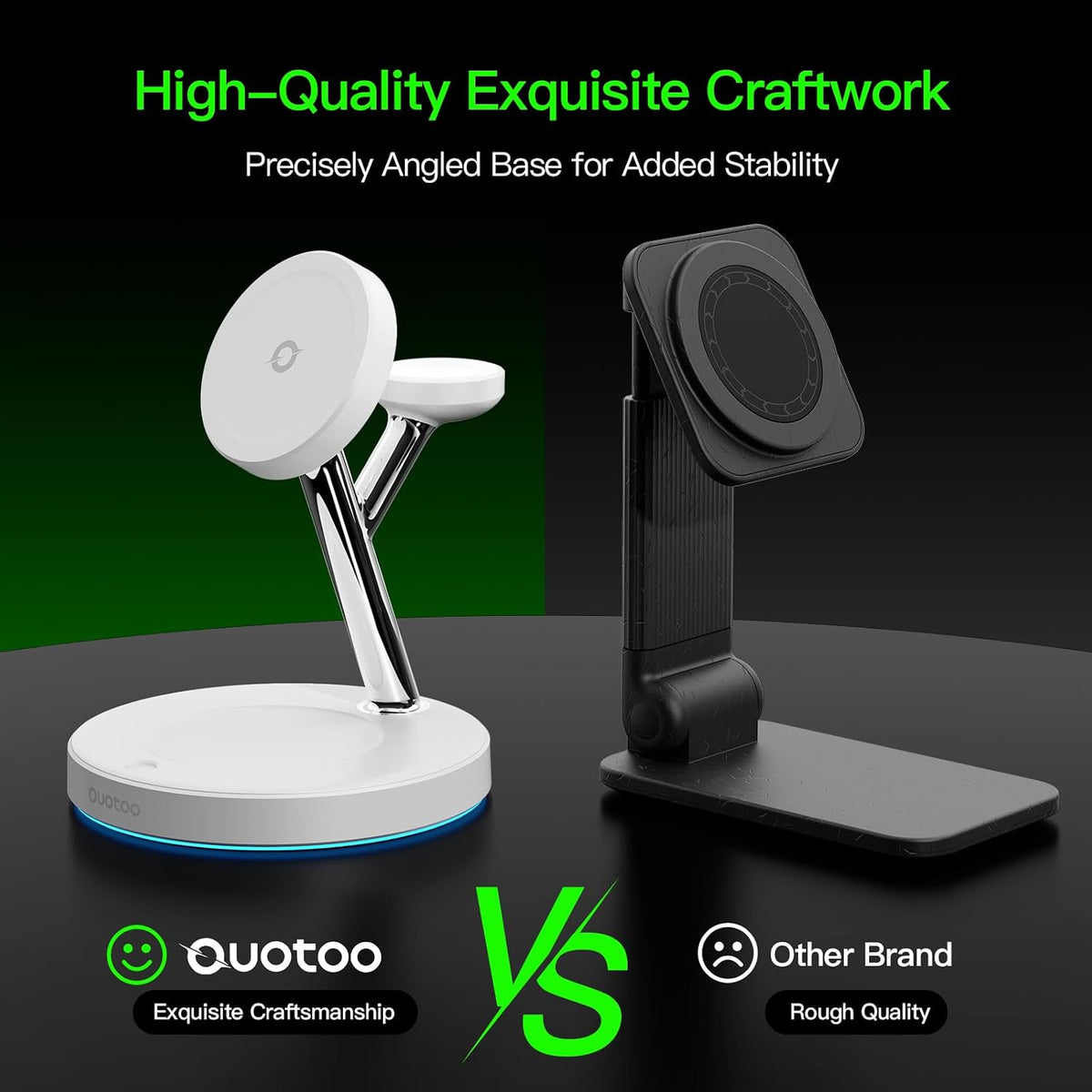 3 in 1 Mag-Safe Wireless Charger Stand for iPhone Apple Watch AirPods