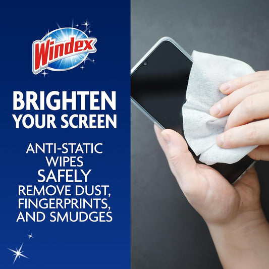 Electronic Cleaning Wipes, Anti-Static & Ammonia-Free, 25 Count