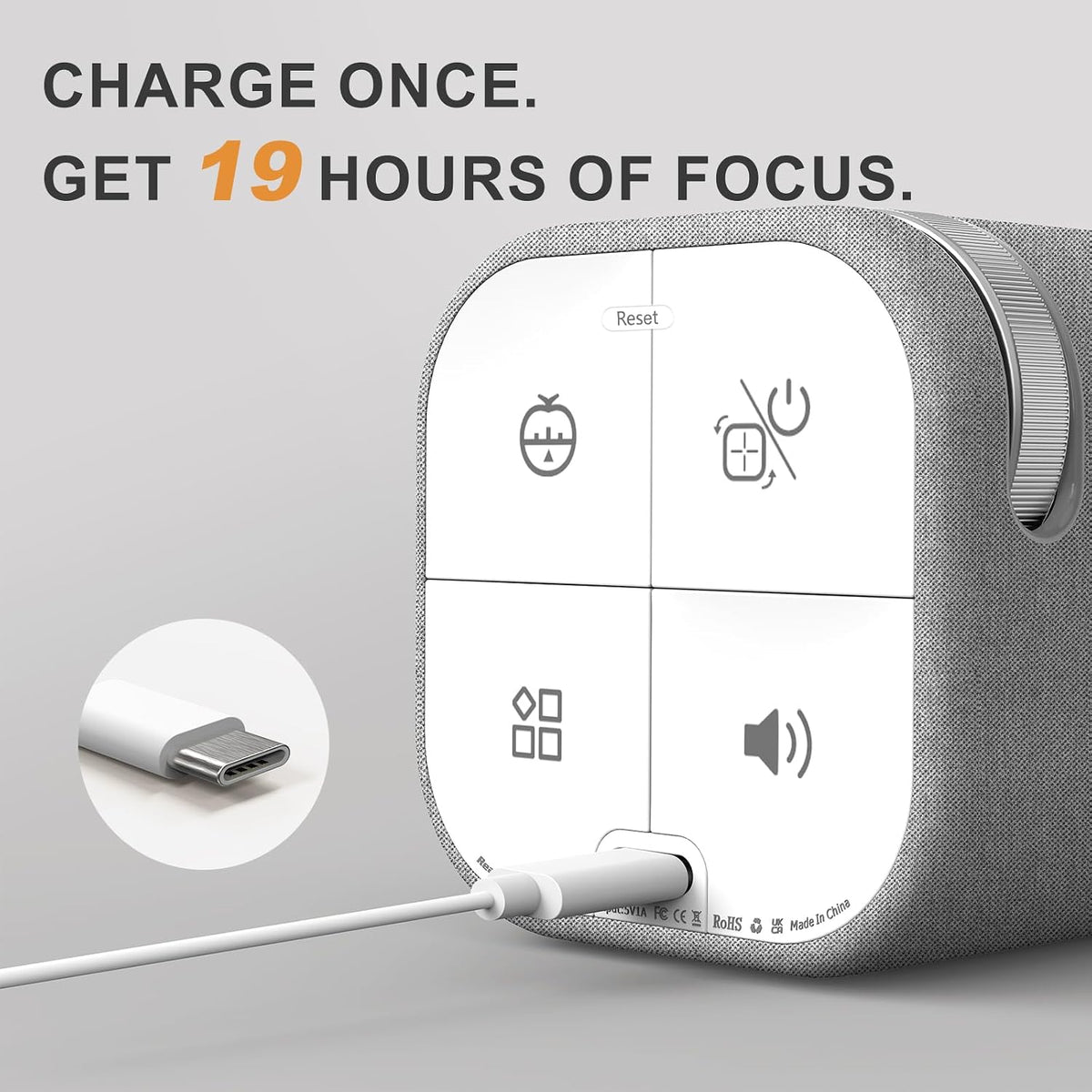 Fast Custom Pomodoro Timer Cube, Productivity Timer for ADHD