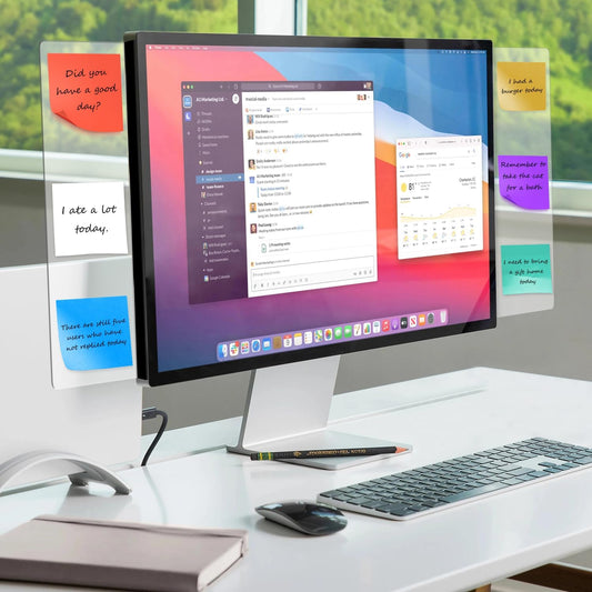 2-Pack Frameless Monitor Sticky Note Boards
