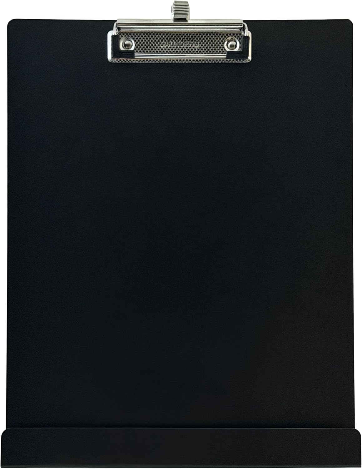 Free Standing Clipboard and Tablet Stand, Black Letter Size Paper Organizer with Steel Clip for Office, School & Work - Clip Board Paper Stand Holds Documents, Tablets & Phones - Made in USA