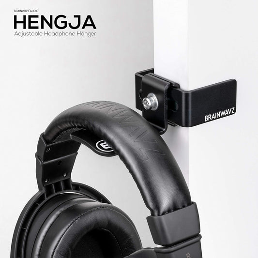 Hengja - The Desk Headphone Stand Hanger Mount, All Metal, Rotatable Mount, PC & Gaming Headset Holder