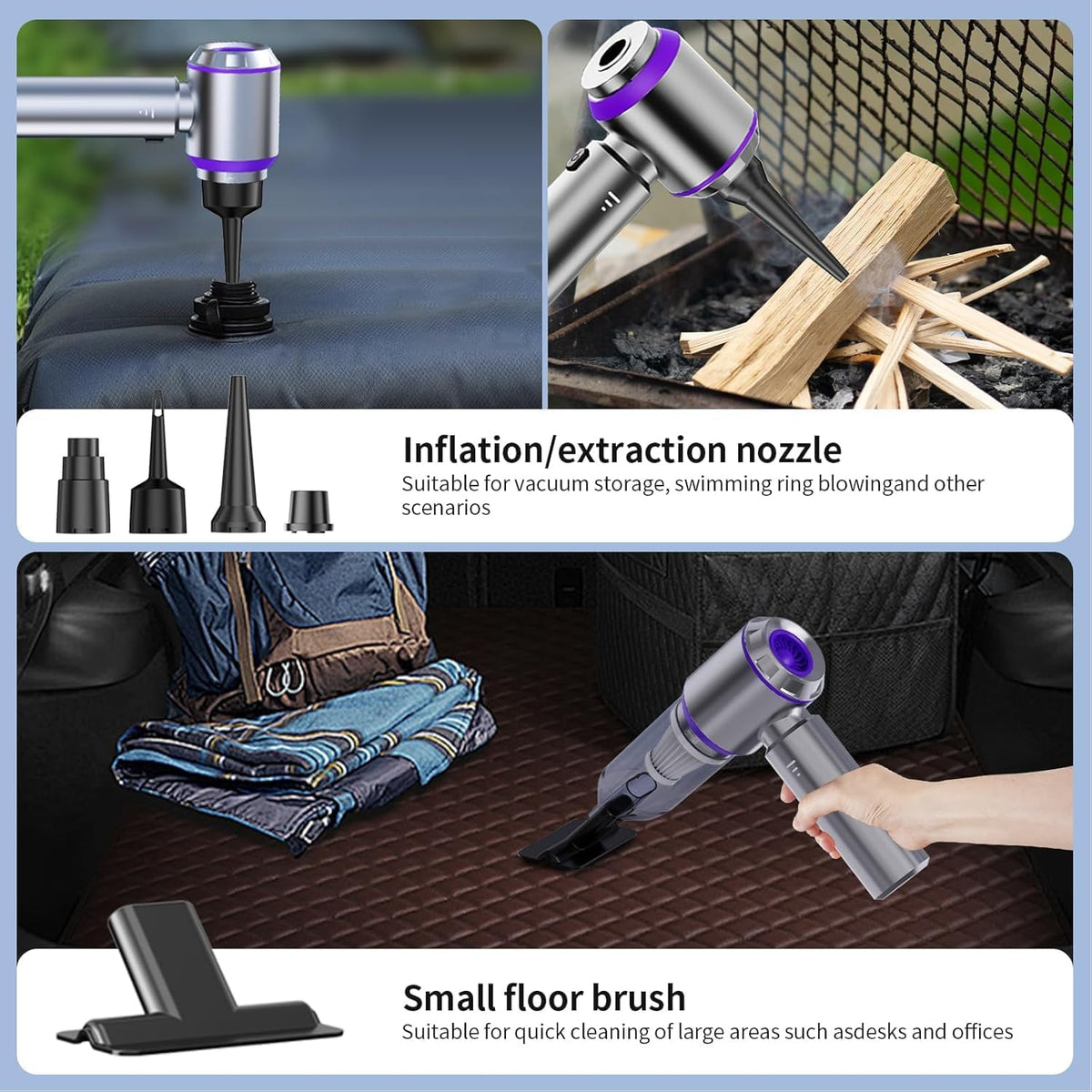 Car Vacuum Cleaner High Power, 20000Pa Portable Cordless Handheld Vacuum
