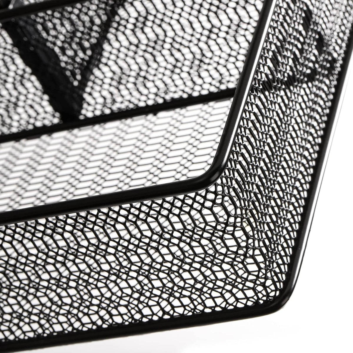 2 Pack Mesh Desk Drawer Organizer, 16.1"x12.2"x2" Large Desk Organizer Tray with 2 Removable Dividers, 6 Compartment Metal Organizers for Home, Office, Makeup & Vanity