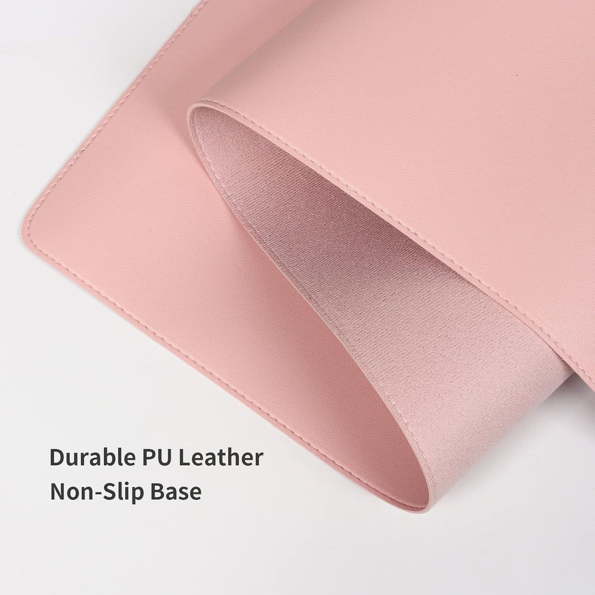 Desk Pad Blotter, 36x17 in Large PU Leather Mouse Pad,Waterproof Non-Slip Writing Desktop Protector Mat,Office Desk Accessory,Brown
