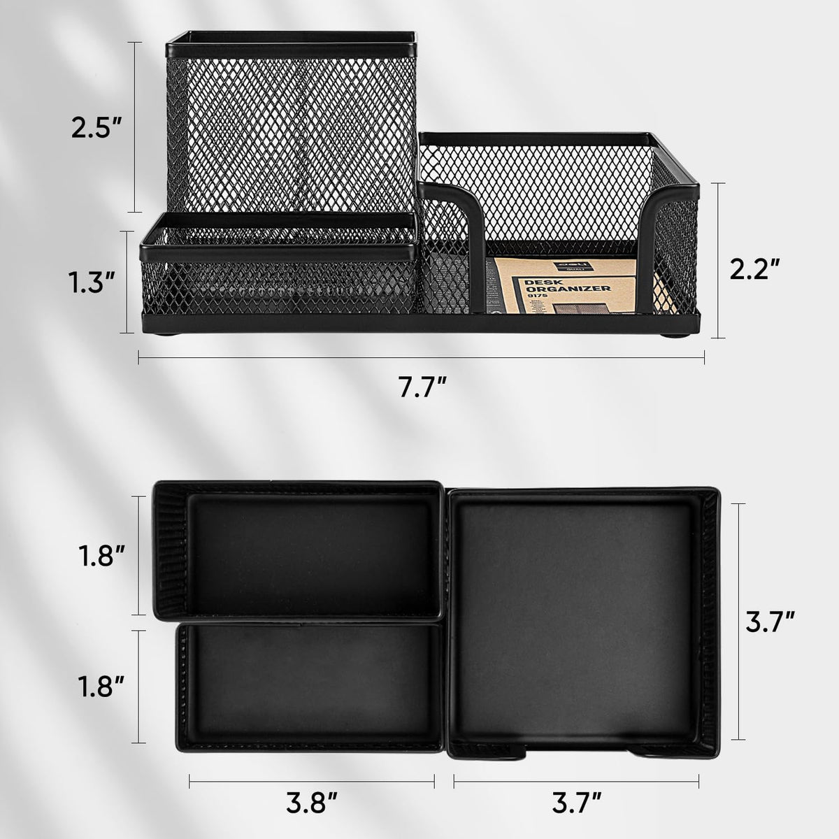 deli Mesh Desk Organizer, Black