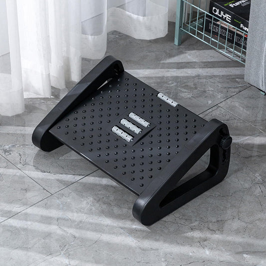 Foot Stool Under Desk,Featuring a Massage Roller,Ergonomic Design,6-Position Incline Adjustment,to Relieve Leg Fatigue in Seated workspaces.