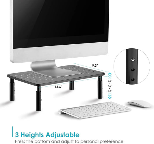 Monitor Riser Desktop Stand Flat Screen TV Monitor Stand Riser