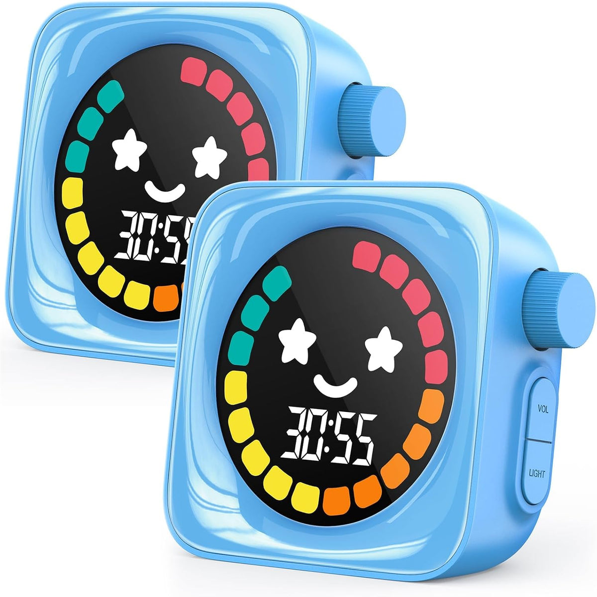 Visual Timer for Kids ADHD, 99-min Digital Countdown/Stopwatch Timer, White