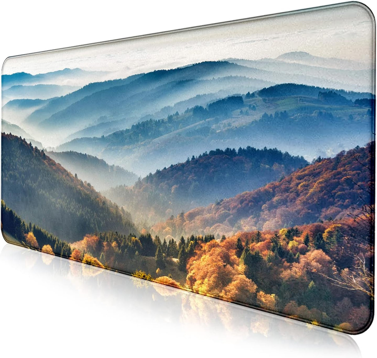 Retro American Flag XL Gaming Mouse Pad with Stitching Edge Laptop Desk Mat