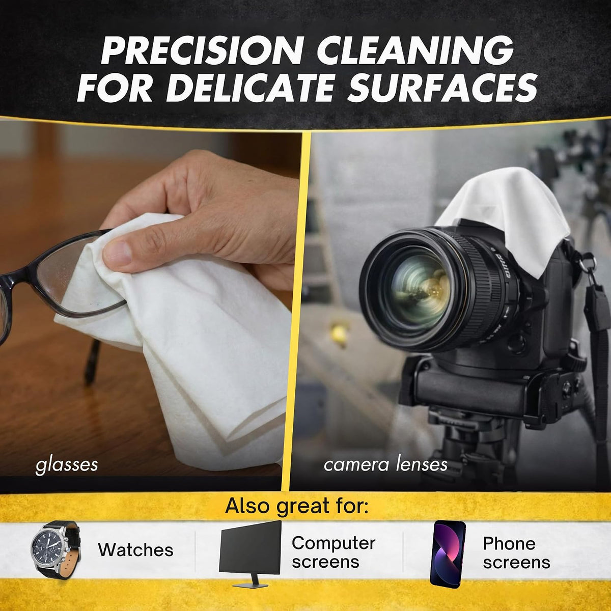 Microfiber Magic Cloth, Streak-Free Glass & Window Cleaning Cloth