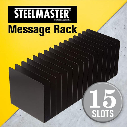 STEELMASTER Desk File Organizer | 15 Compartments | Scratch & Chip-Resistant Finish | Durable Steel Construction | Vertical File Organizer