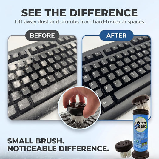 Keyboard & Electronics Cleaning Kit | Patented Precision Brush | Multi-Purpose Tool for Laptop Phone & AirPods | USA-Made, Eco-Friendly & Safe Computer Cleaner