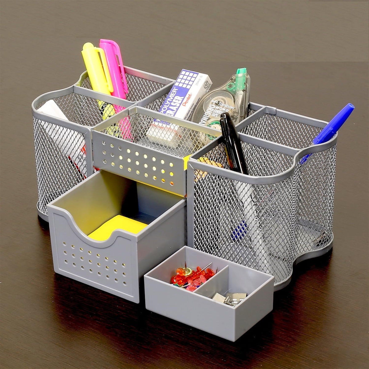 Desk Organizers Pen Holder Office Caddy Storage, Black