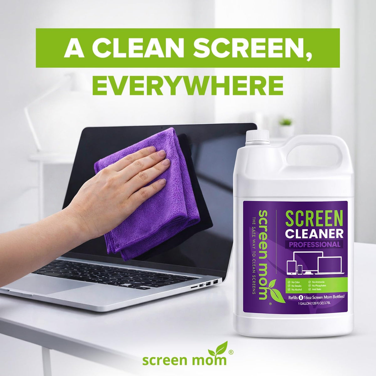 Screen Cleaner Spray 16oz Bottle for TV, Car, Laptop & Computer