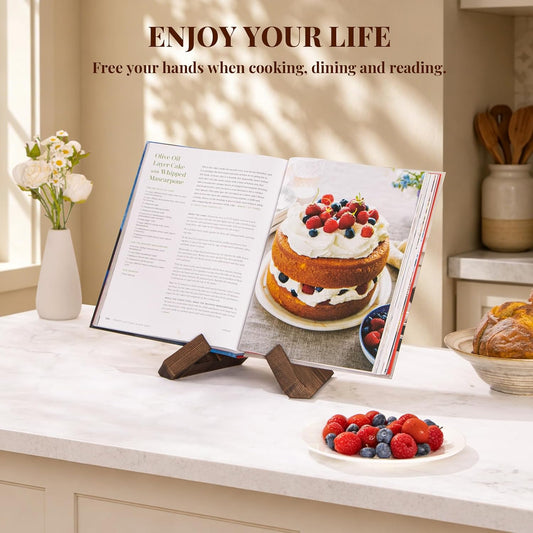Cookbook Stand for Kitchen, Recipe Book Holder for Kitchen Counter