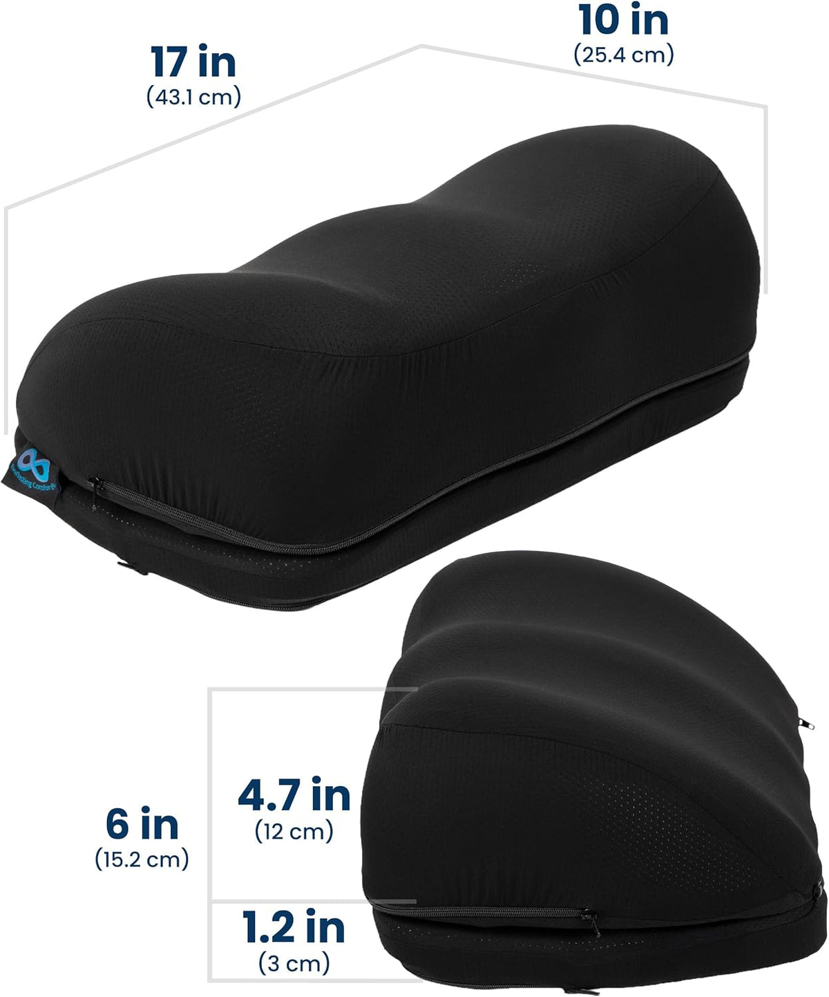 Foot Rest for Under Desk at Work - Memory Foam Office Foot Stool & Under Desk Footrest Leg Elevation Pillow for Gaming & Home Office, Supports Posture