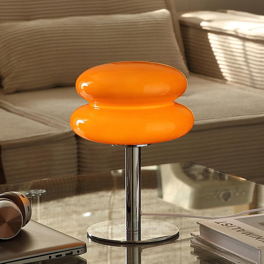 Mushroom Lamp Table Lamp, Mid Century Modern Table Lamps(Orange)
